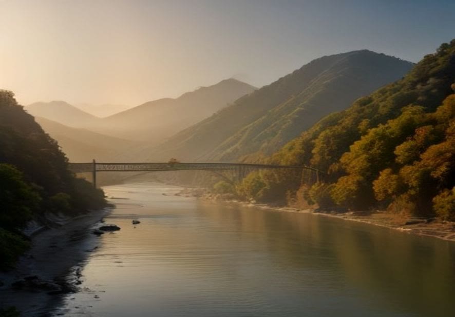 Ganga river in Rishikesh